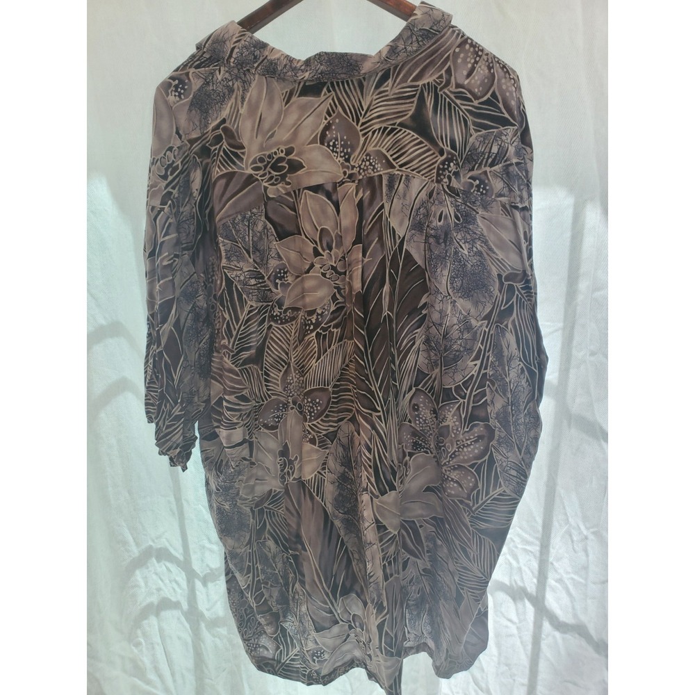 VTG Hilo Hattie The Hawaiian Original Mens 3XL Rayon Challis Floral Shirt - Picture 4 of 7
